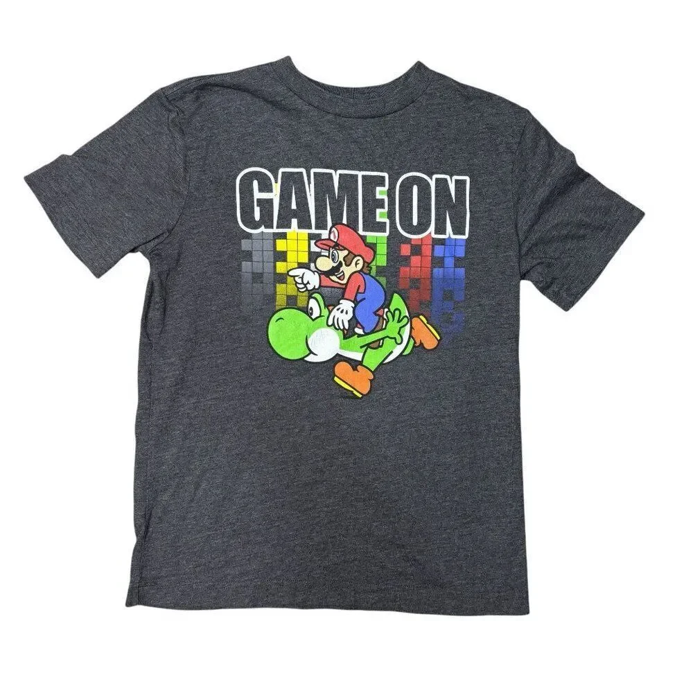 Old Navy Mario Graphic T-shirt Boys Size Large 10-12